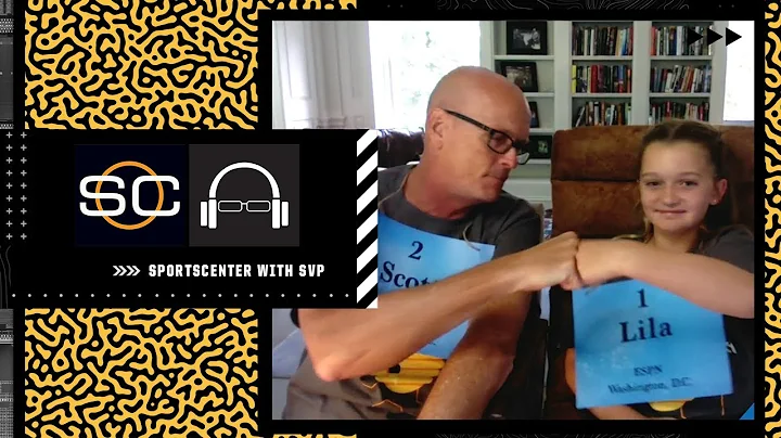 Scott Van Pelt and his daughter Lila see who is th...