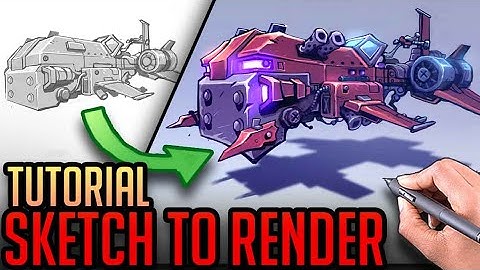 Sketch to Render - Speederbike Tutorial