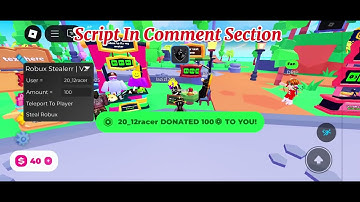 NEW 🔥  OP PLEASE DONATE 🤑   ROBUX STEARLER 💸 SCRIPT   WORKS ON MOBILE AND PC   SCRIPT IN COMMENT