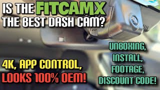 BEST DASH CAM EVER? FitcamX looks OEM, does it perform? EV6 unbox, install, review + discount code!