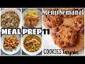 MEAL PREP 11/ Menú Semanal Fácil/ cocina conmigo/ Cook with me/ 5 recetas/ Cookies/ Maricenta