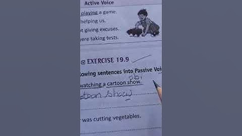 Grade 6 , EXERCISE 19.9 TOPIC: Active & Passive voice, Devjyoti fundamental grammar and Composition
