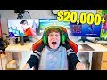 Kid's DREAM $20,000 Gaming Setup! (INSANE)