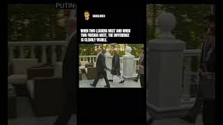 When two leaders meet and when two friends🫂meet, the difference is clearly visible.🤝#putin #pmmodi