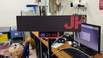 dmd display scrolling text