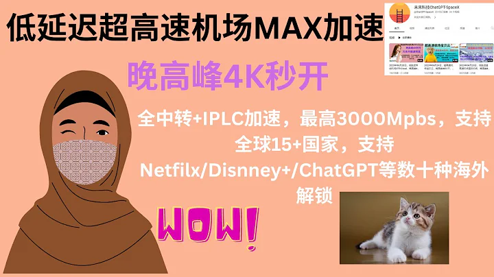 2023年06月26日，低延遲超高速機場MAX加速，晚高峰4K秒開，全中轉+IPLC加速，最高3000Mpbs，支持全球15+國家，支持Netfilx/Disnney+/ChatGPT等數十種海外解鎖 - 天天要聞