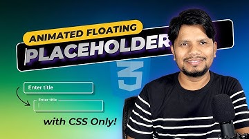 Animated Floating Input Placeholder with CSS | Input Field Text Animation | Learn with CodeWise