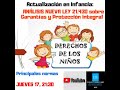 ACTUALIZACIÓN EN INFANCIA: NUEVA LEY 21.430 SOBRE GARANTÍAS DE DERECHOS DE NNA