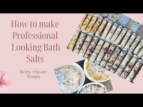 How to make Professional looking Bath Salts !!! The magic of salt and a little heat