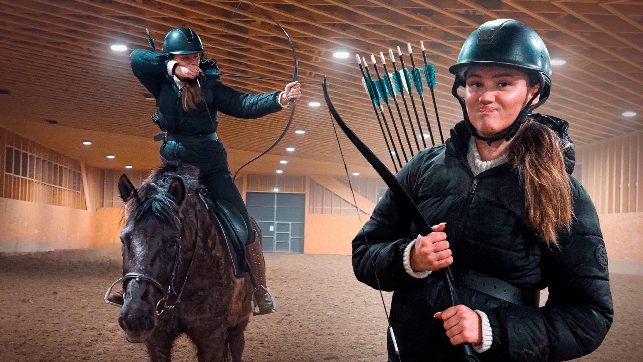 Testaan ratsastusjousiammuntaa!