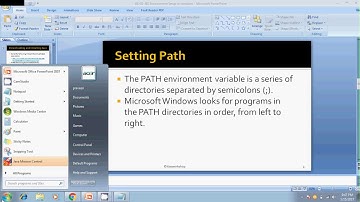 How to set up java PATH environment variable in windows?