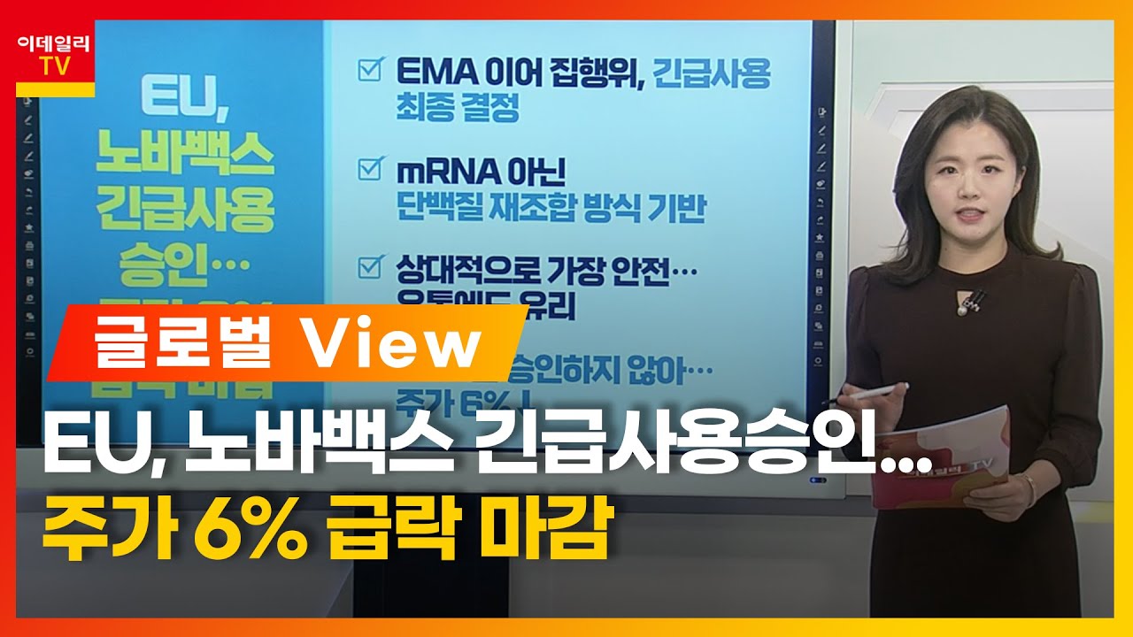 EU, 노바백스 긴급사용승인… 주가 6% 급락 마감 / 원유 급락 마감… 오미크론 변이 확산으로 수요 타격_글로벌 VIEW  (20211221)