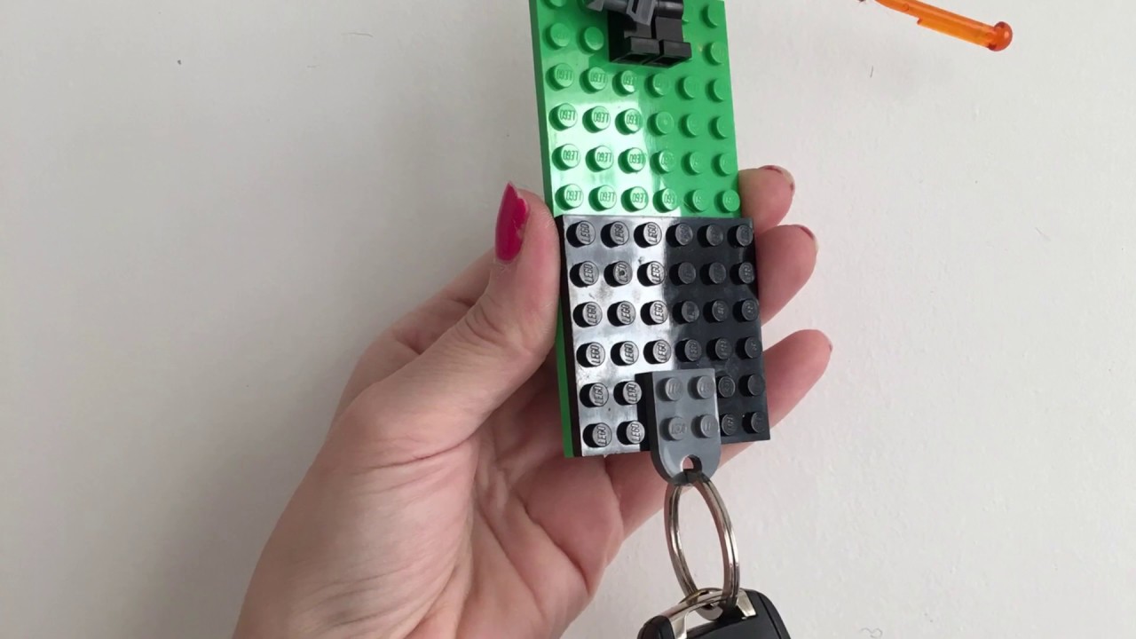 Porta chave Lego - YouTube