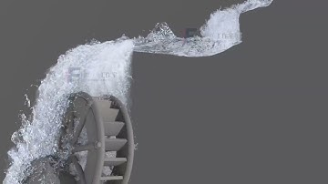 Houdini 20.5 small waterfall simulation xpu rendering HIP