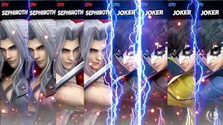 Sephiroth VS Joker (4x) (Super Smash Bros Ultimate)
