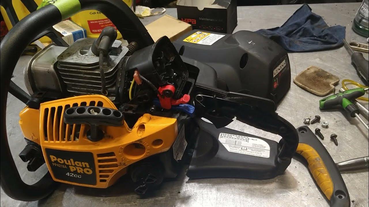 poulan pro pp4218 throttle cable YouTube