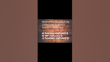 How to Decalare Function Definition? #javascript #quiz #codingshorts #programminglanguage  #quiztime