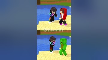 JJ vs Mikey Good deeds vs Bad deeds - MAIZEN Minecraft Animation #shorts