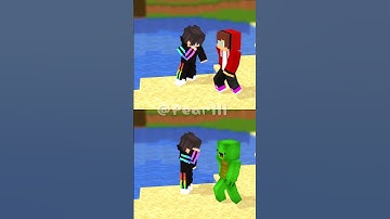 JJ vs Mikey Good deeds vs Bad deeds - MAIZEN Minecraft Animation #shorts