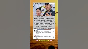 KEREN‼️ Seorang wanita spill budget lamaran versi sederhana👍 #fyp #trendingshorts
