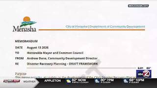 Menasha City Council to discuss disaster recovery plan