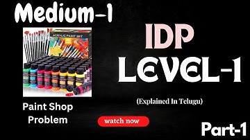 Paint Shop problem | Medium-1 question in IDP | Nxtwave | #idp #python #nxtwave #freshers