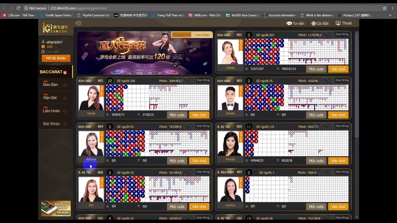 du an casino hoiania Hướng dẫn đặt cược thử các trò chơi K8