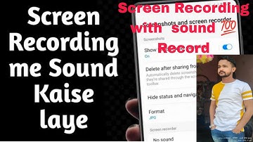 Official Screen Recording With internal sound & 🎤 android smartphone 💯 recording