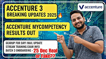 Accenture MyCompetency Results Out🚨| 3 Breaking Updates | 25 Dec Onboarding REAL or FAKE?