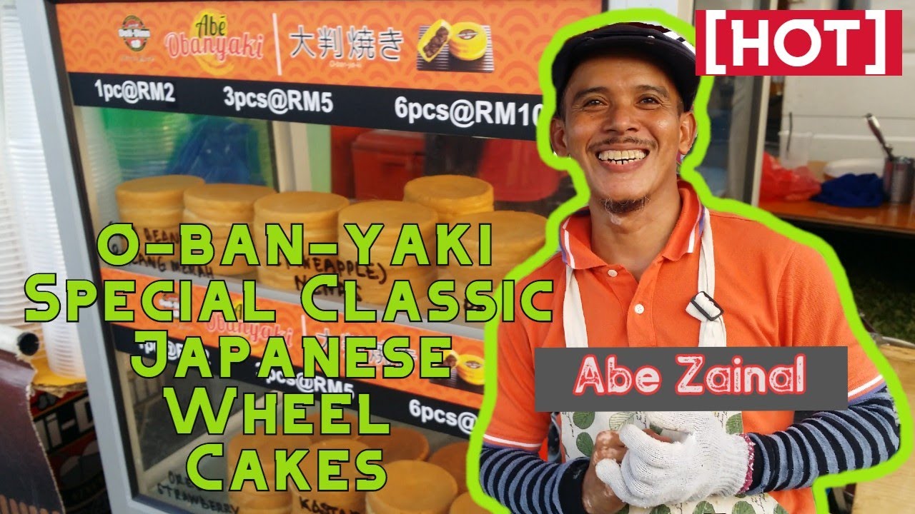 Obanyaki Making Classic Japanese Wheel Cakes Night Market Of Malaysia