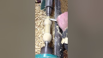 Woodturning a handle
