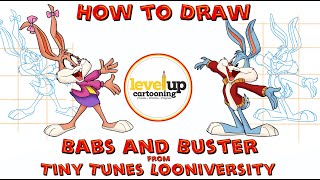 3 Step Process-Drawing Tiny Toons Characters