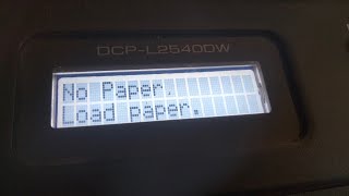 Brother DCP-L2540DW no paper error solved