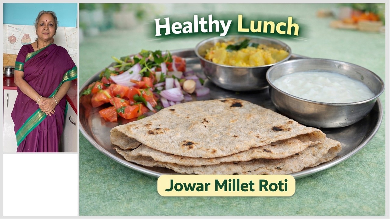 Healthy Veg Lunch Combo I Jowar Roti & Bottlegourd Kootu I Diabetic Friendly