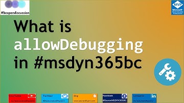 Allow Debugging in Business Central.