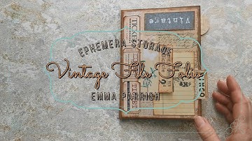 Ephemera Storage File Folio Tutorial/ Demonstration with or without kit