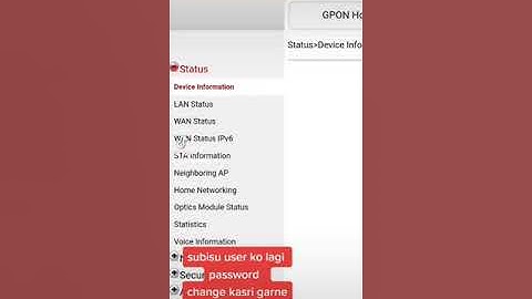 subisu WiFi password change