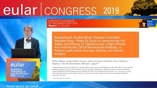 EULAR 2019 - Press conference: TIL promising efficacy and safety in psoriatic arthritis