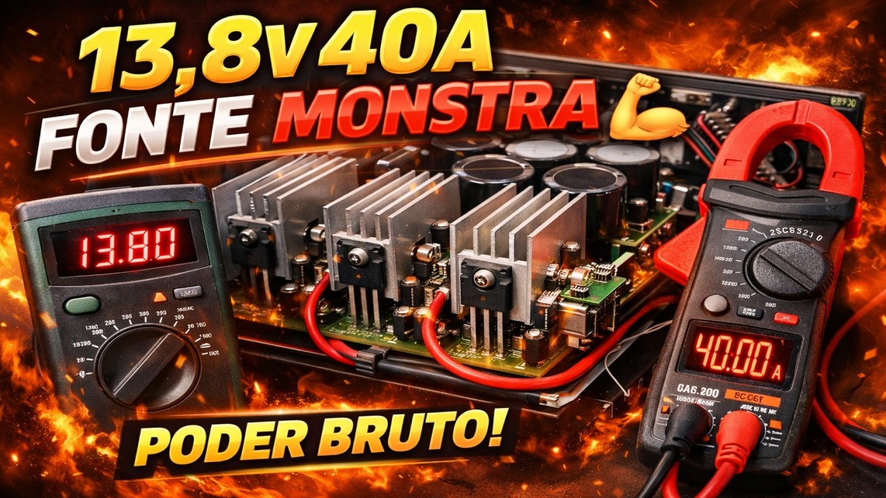 Fonte Linear Estabilizada 13.8v