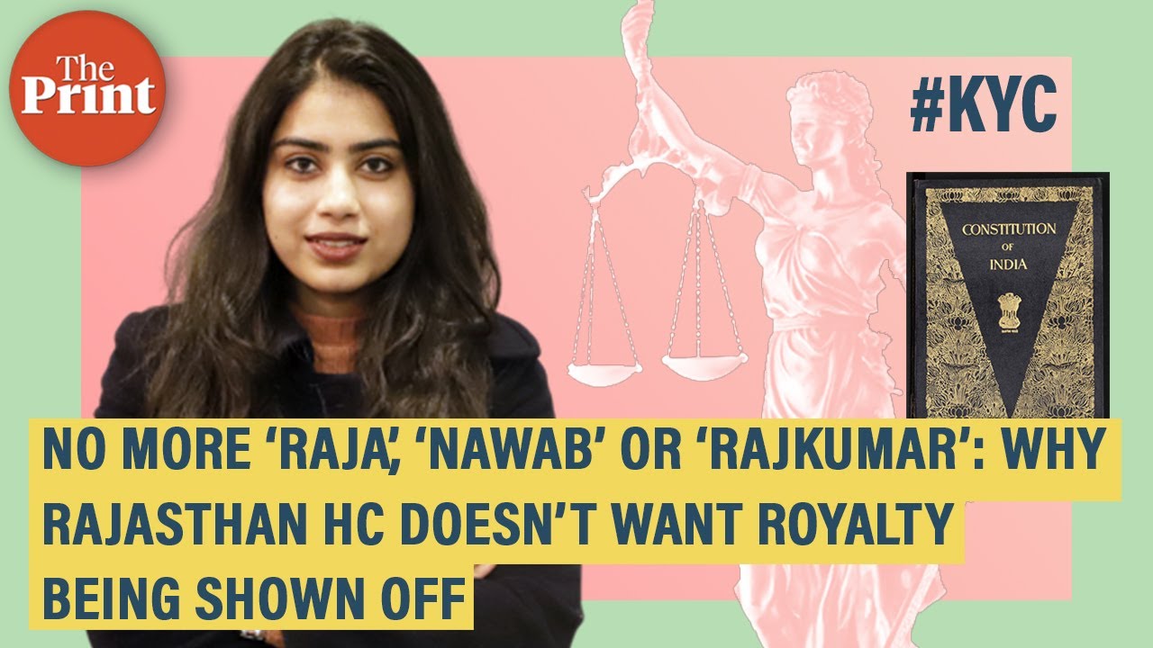 Hc Rajkumar No more ‘Raja’, ‘Nawab’ or ‘Rajkumar’: Why Rajasthan HC doesn’t want ...