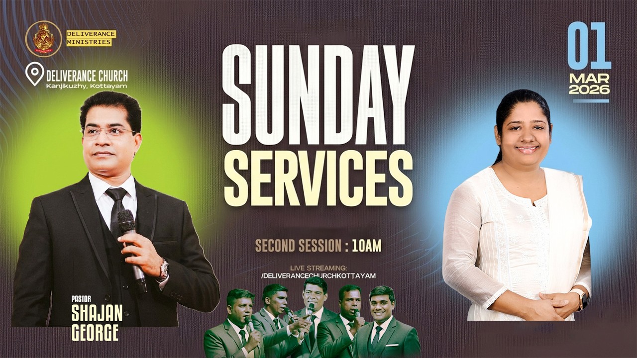 🔴🅻🅸🆅🅴 | Sunday Worship | 01 Mar 2026 | Second Service |  Pr. Shajan George  Ministering