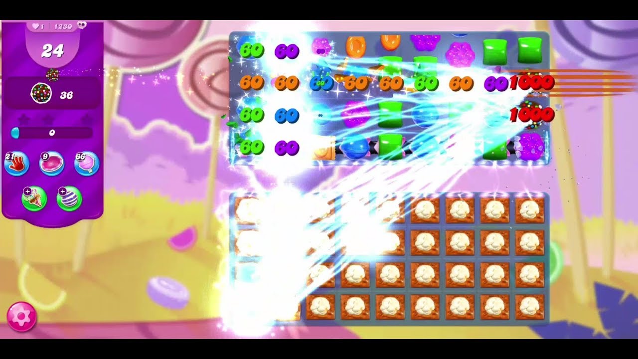 Candy Crush Saga Level 1230 - YouTube