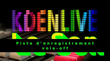 Kdenlive Tutorial, Sound: 05 Voice-over Recording Track