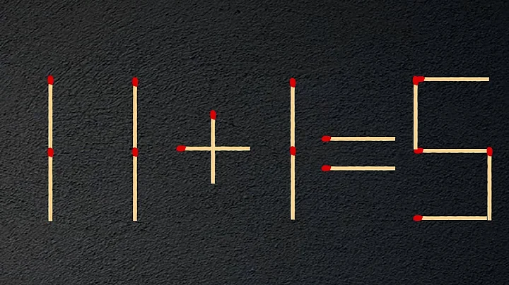 Turn the wrong equation into correct 11+1=5  | Matchstick Puzzle #mindtest  #matches #puzzlegames
