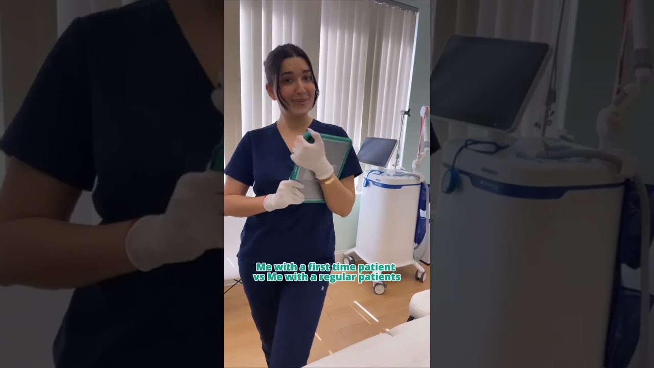 Me with a first time patient vs Me with a regular patients 🫶🏼   