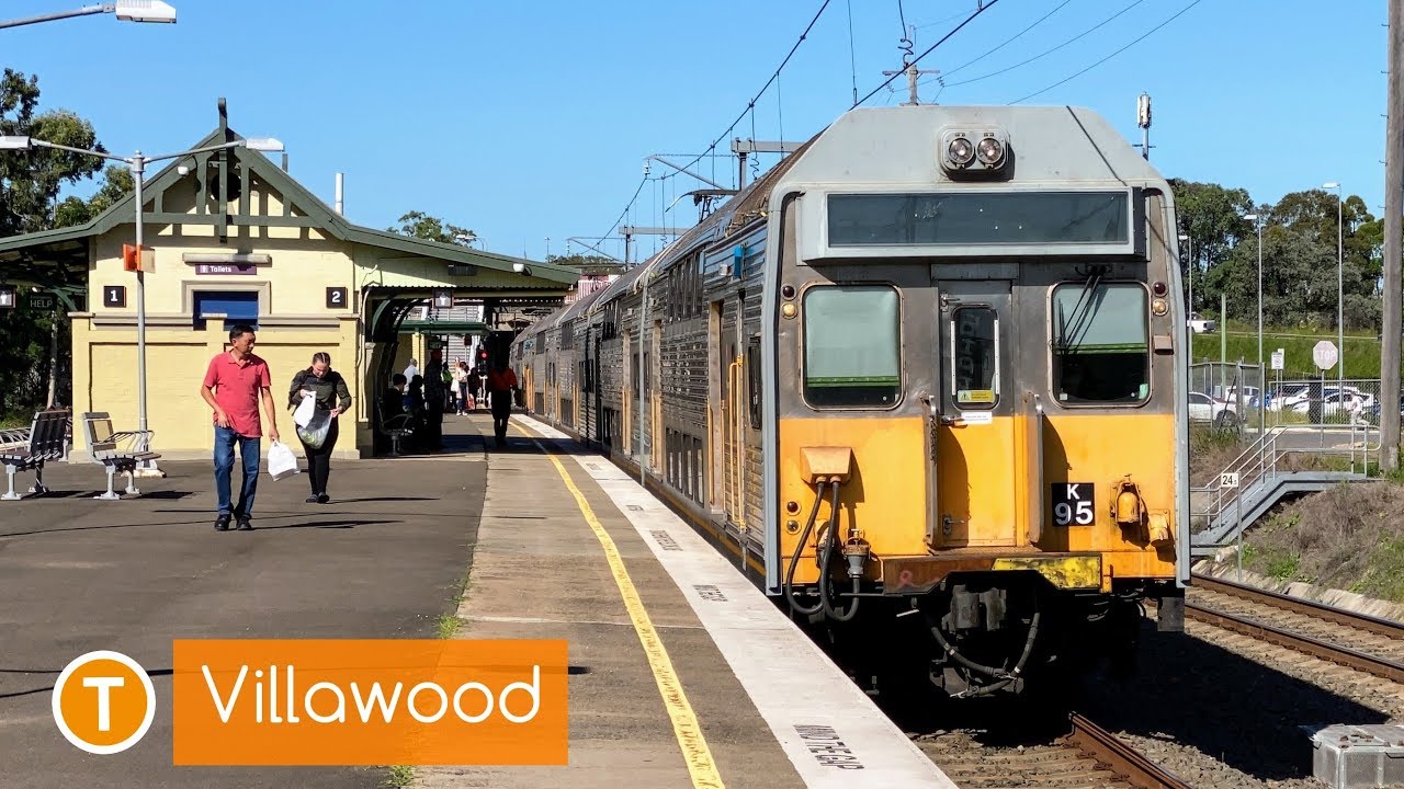 Видеоблог о поездах в Сиднее, выпуск 1686: Поезда на станции Виллавуд.