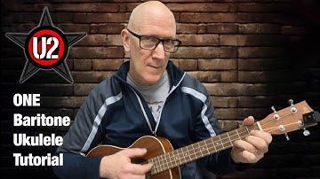 Easy strum lesson - U2 song ONE - Baritone Ukulele Tutorial