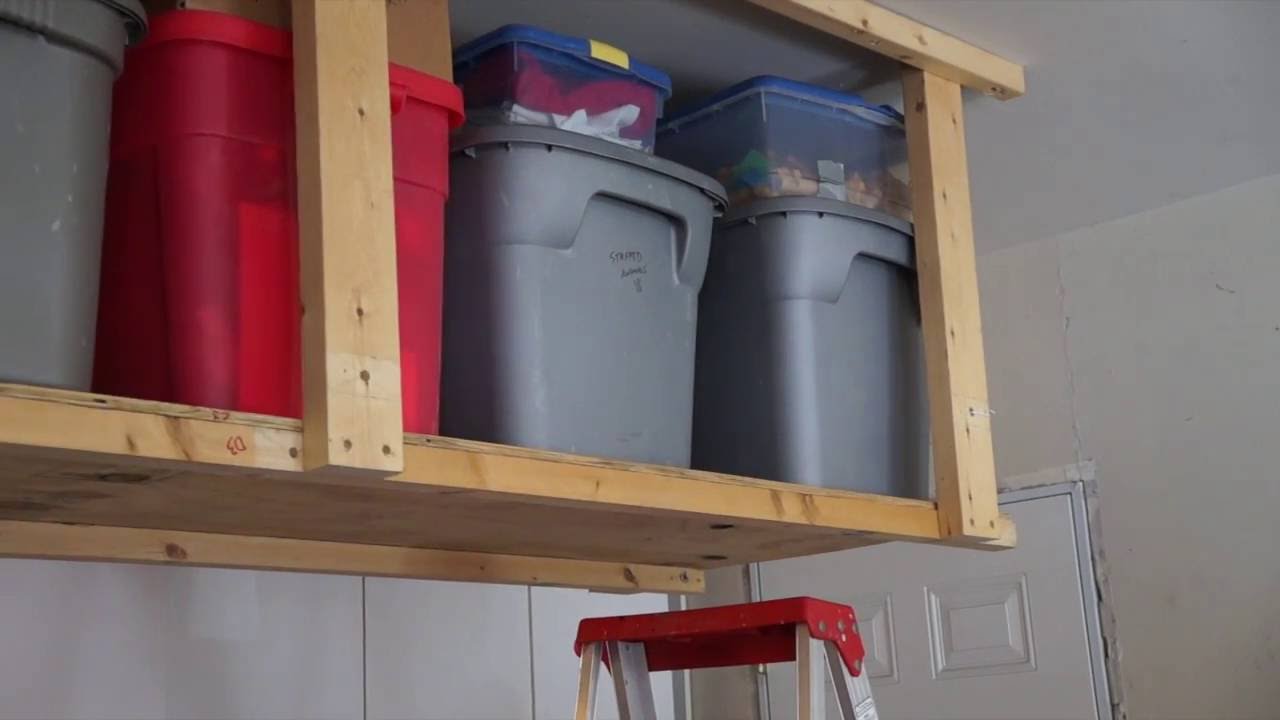 How to Make Hanging Storage Shelves - YouTube