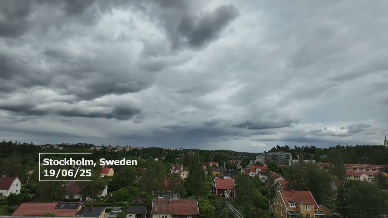 Clouds over Stockholm | 2-Minute Time-Lapse|