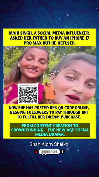 INFLUENCER MAHI SINGH BEGS ONLINE FOR IPHONE 17 PRO MAX AFTER FATHER’S REFUSAL#viralshorts #shorts